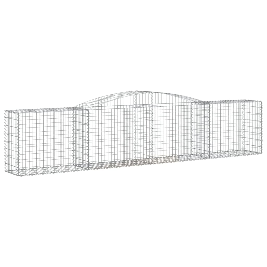 Gabionkurver buede 25 stk 400x50x80/100 cm galvanisert jern