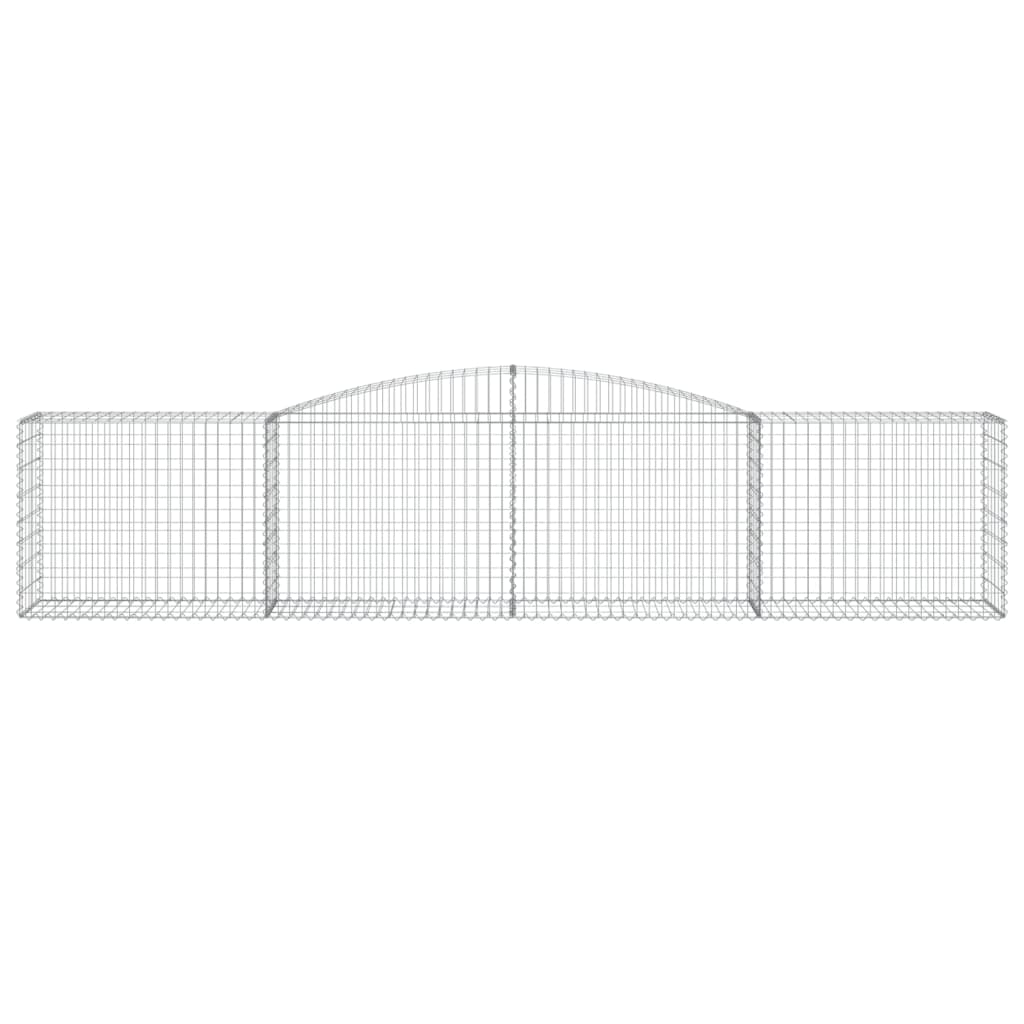 Gabionkurver buede 25 stk 400x50x80/100 cm galvanisert jern