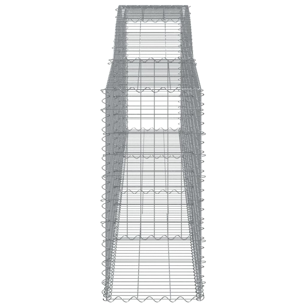 Gabionkurver buede 15 stk 400x50x100/120 cm galvanisert jern