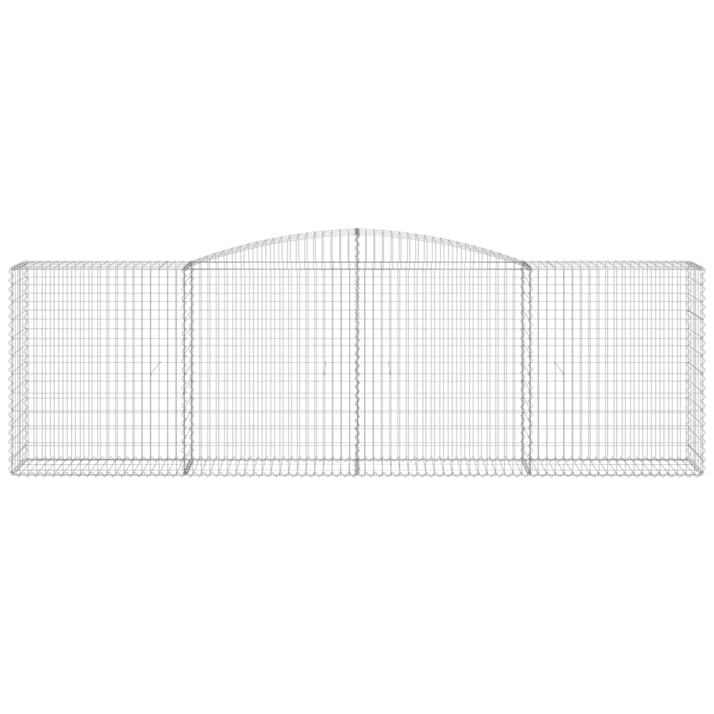 Gabionkurver buede 25 stk 400x50x120/140 cm galvanisert jern