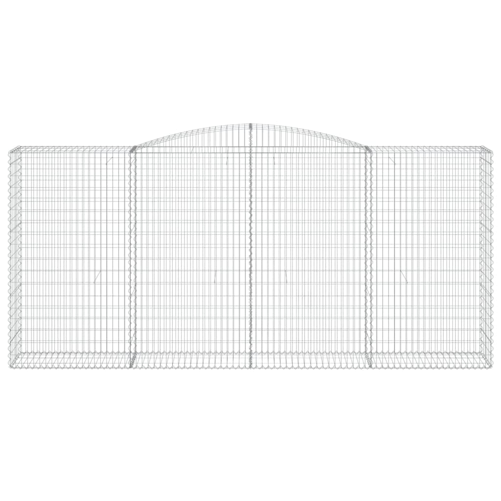 Gabionkurver buede 5 stk 400x50x180/200 cm galvanisert jern