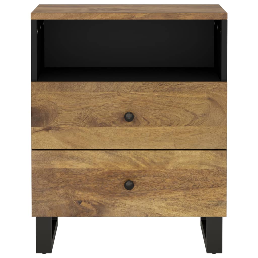 Nattbord 50x33x62 cm heltre mango og konstruert tre