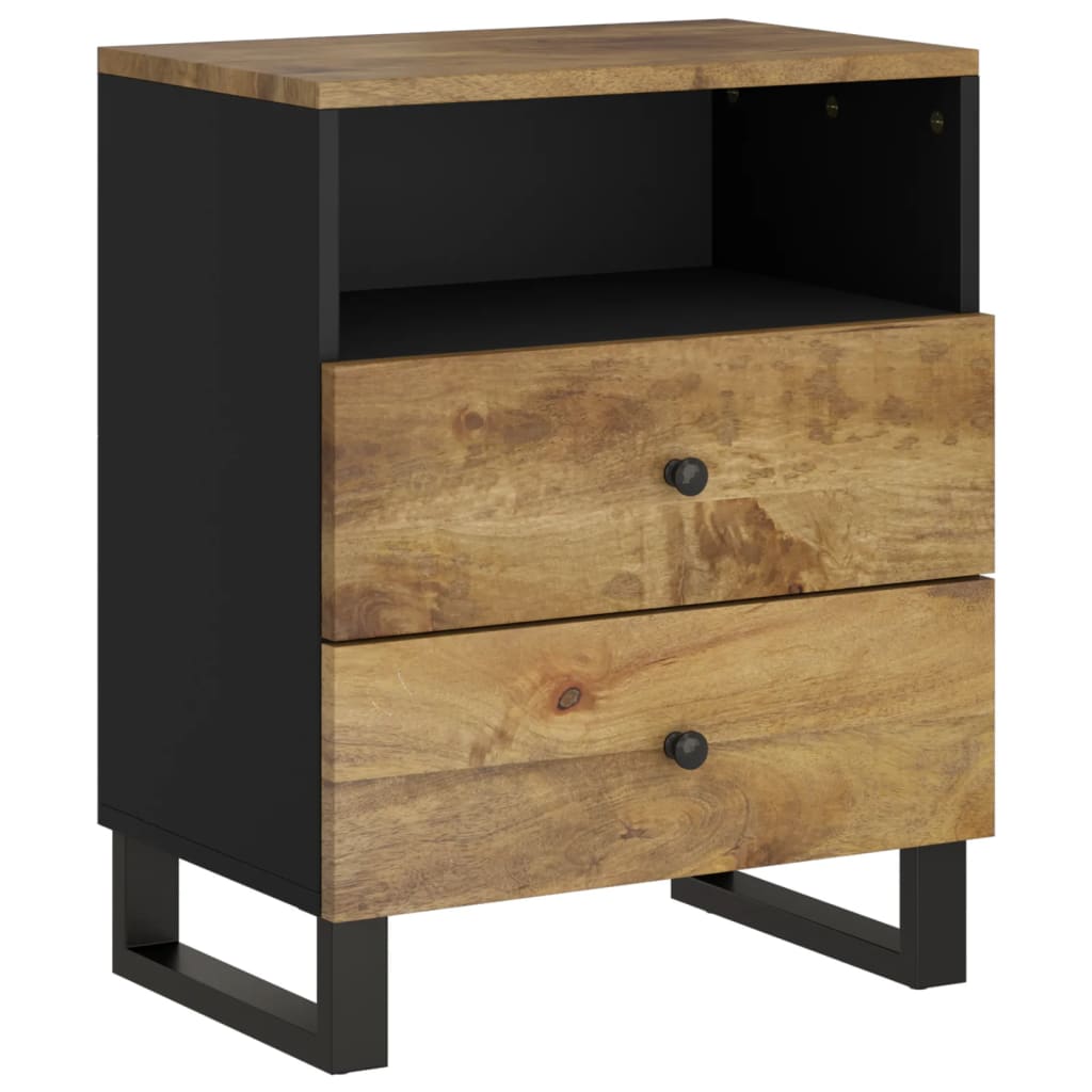 Nattbord 50x33x62 cm heltre mango og konstruert tre