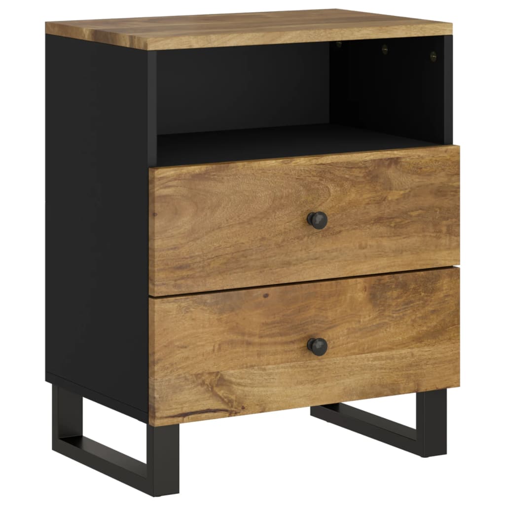 Nattbord 50x33x62 cm heltre mango og konstruert tre
