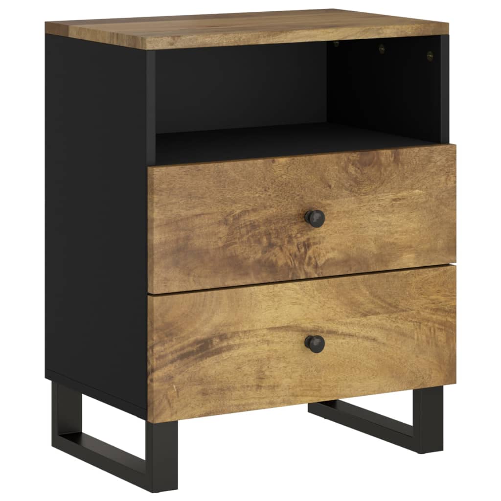Nattbord 50x33x62 cm heltre mango og konstruert tre