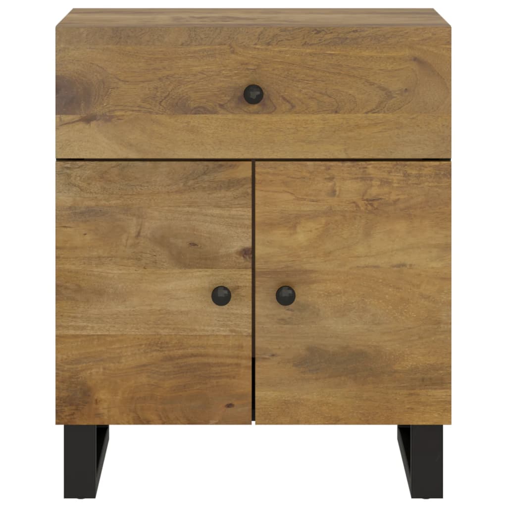 Nattbord 50x33x60 cm heltre mango og konstruert tre
