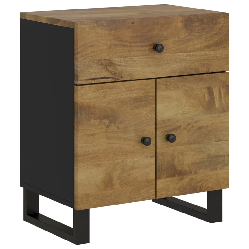 Nattbord 50x33x60 cm heltre mango og konstruert tre