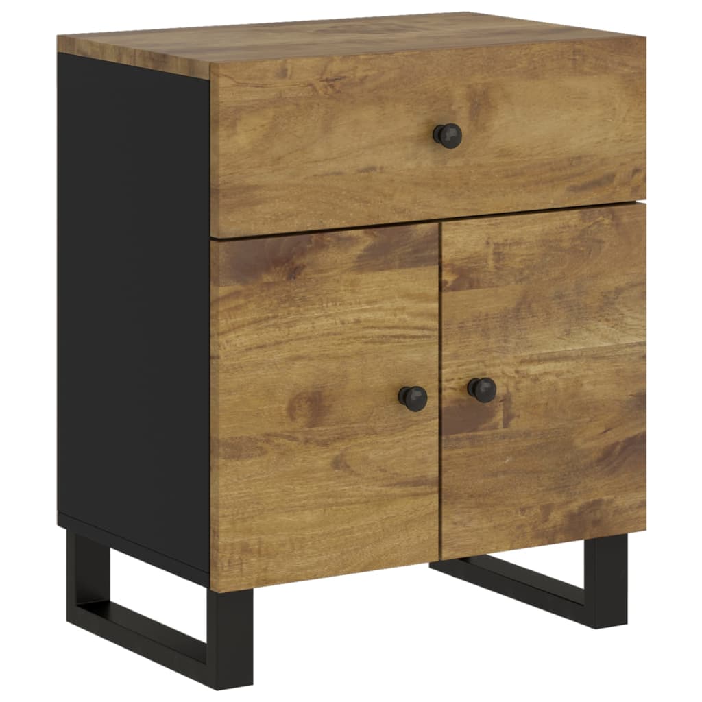 Nattbord 50x33x60 cm heltre mango og konstruert tre