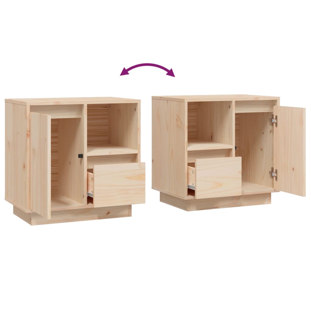 Nattbord 50x34x50 cm heltre furu