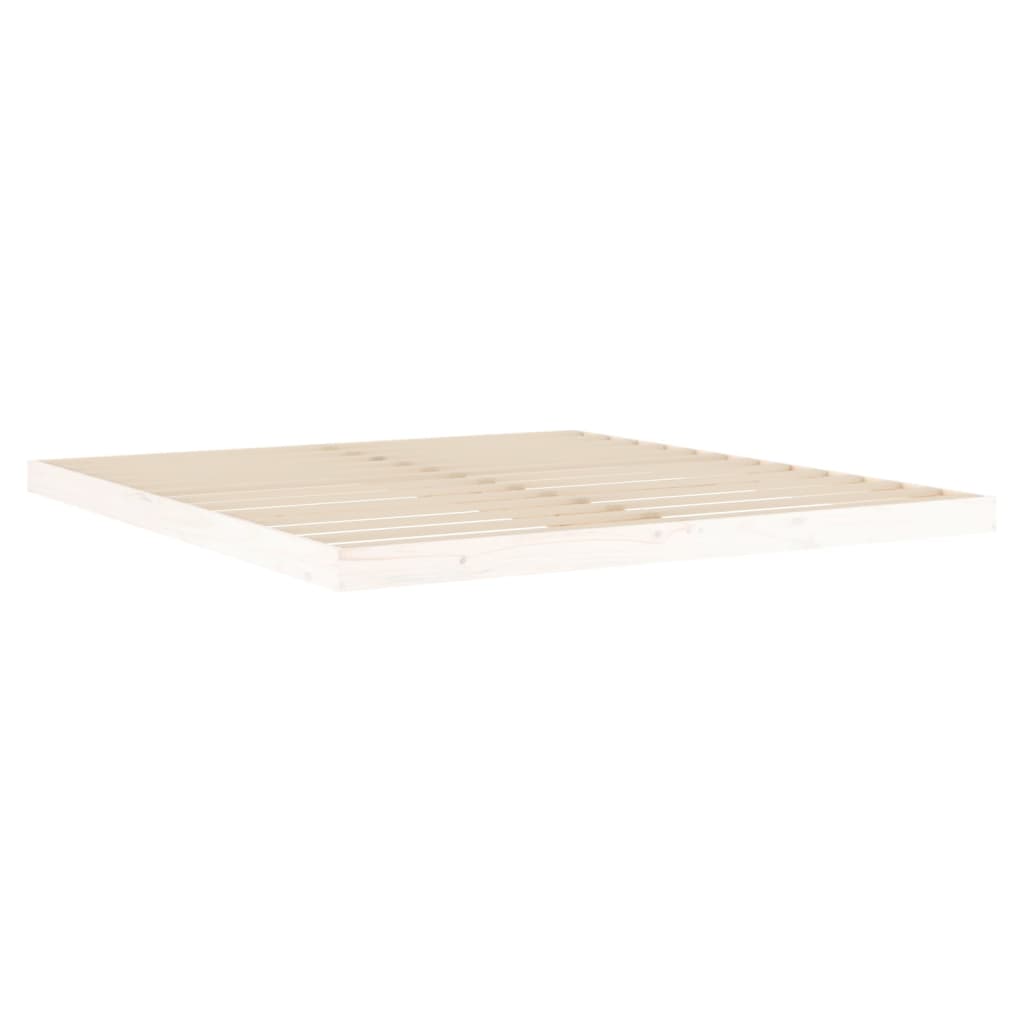 Sengeramme hvit 180x200 cm heltre furu