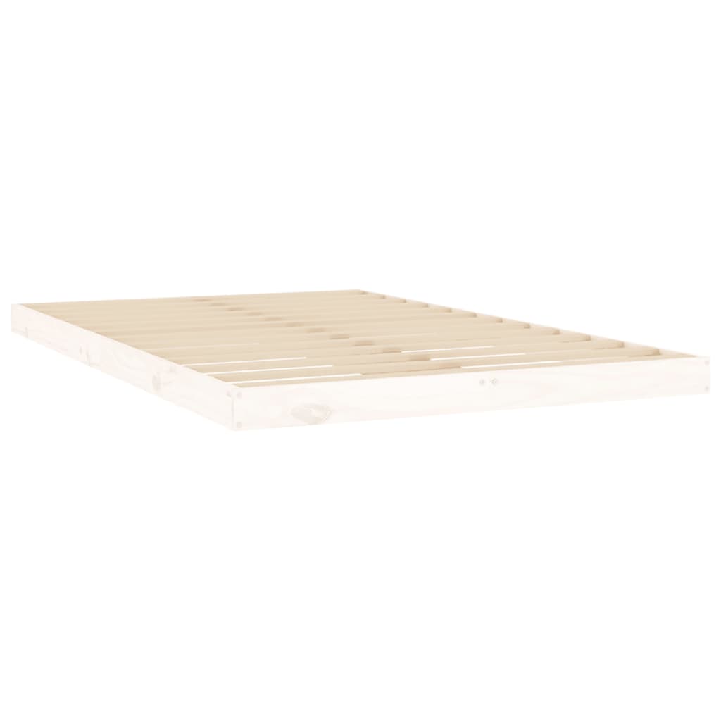 Sengeramme hvit 120x200 cm heltre furu