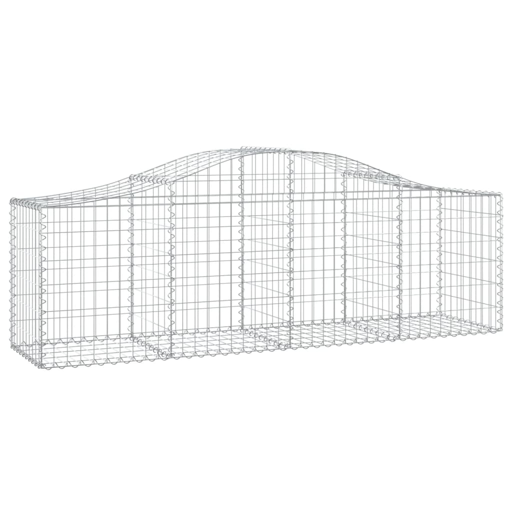 Gabionkurv buet 200x50x60/80 cm galvanisert jern