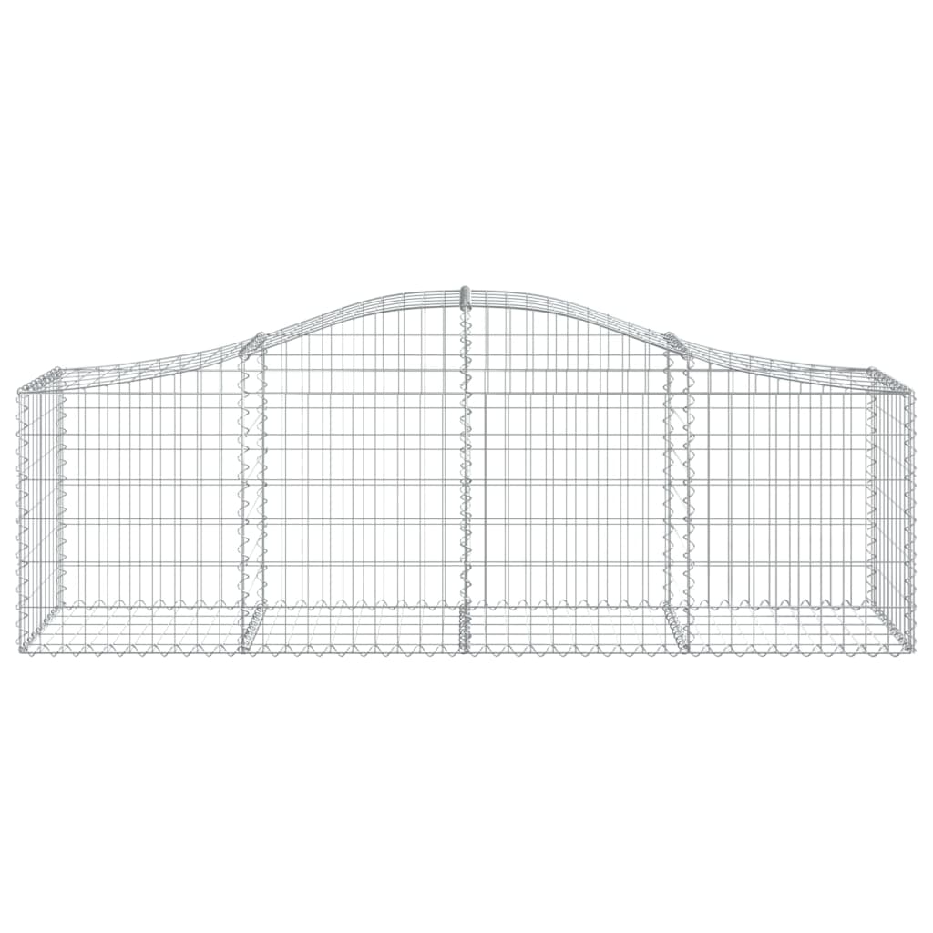 Gabionkurv buet 200x50x60/80 cm galvanisert jern