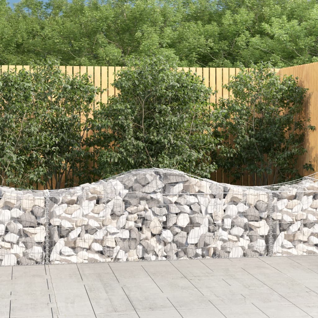 Gabionkurv buet 200x50x60/80 cm galvanisert jern