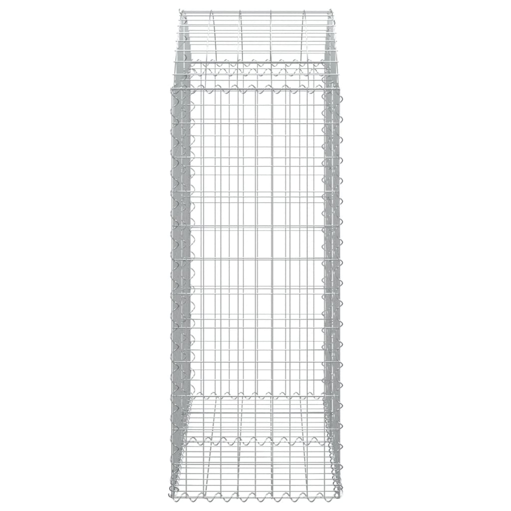 Gabionkurv buet 100x50x120/140 cm galvanisert jern