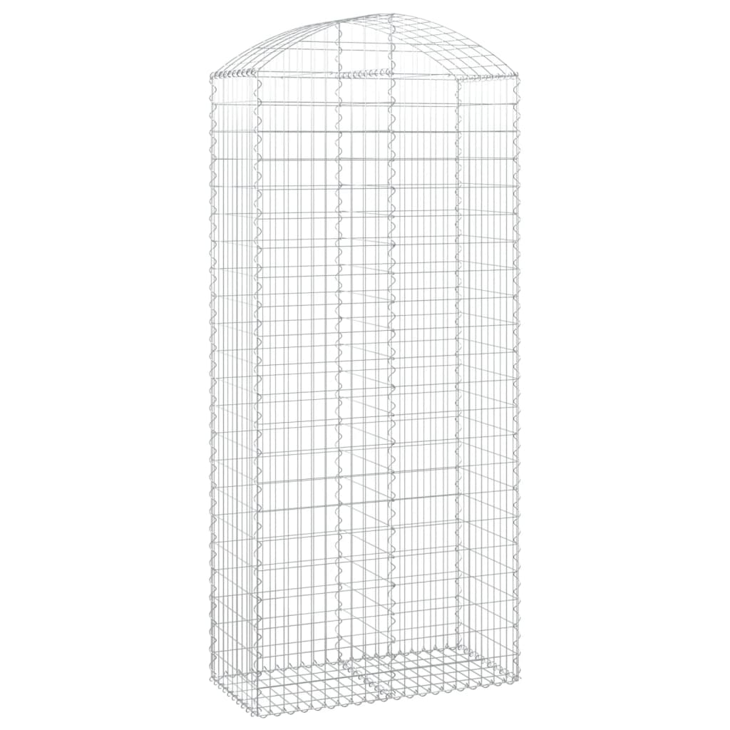 Gabionkurv buet 100x50x220/240 cm galvanisert jern