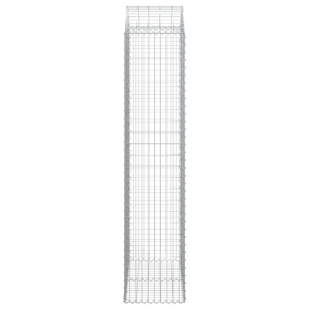 Gabionkurv buet 100x50x220/240 cm galvanisert jern