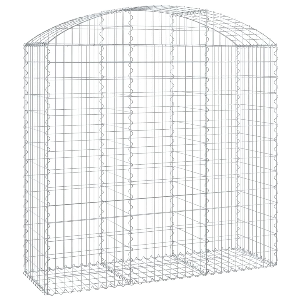 Gabionkurv buet 150x50x140/160 cm galvanisert jern