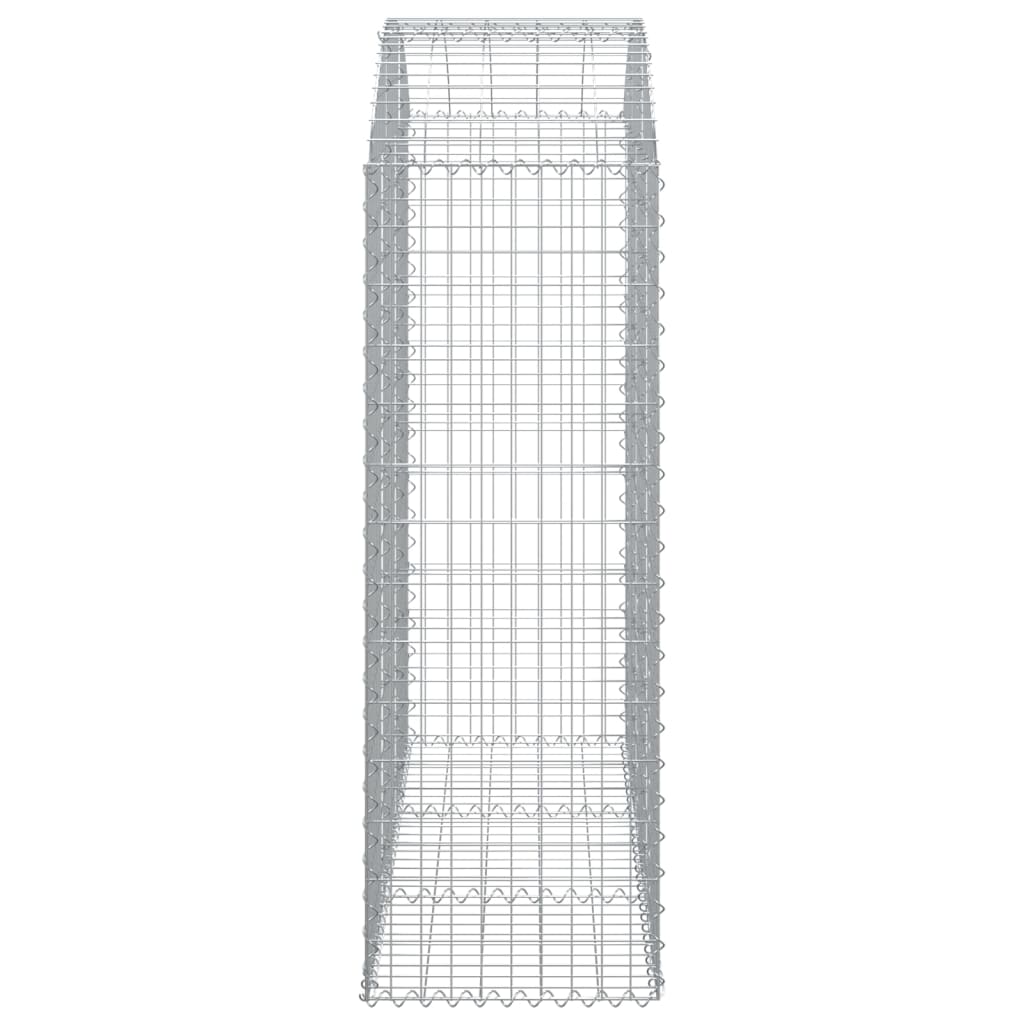 Gabionkurv buet 150x50x140/160 cm galvanisert jern