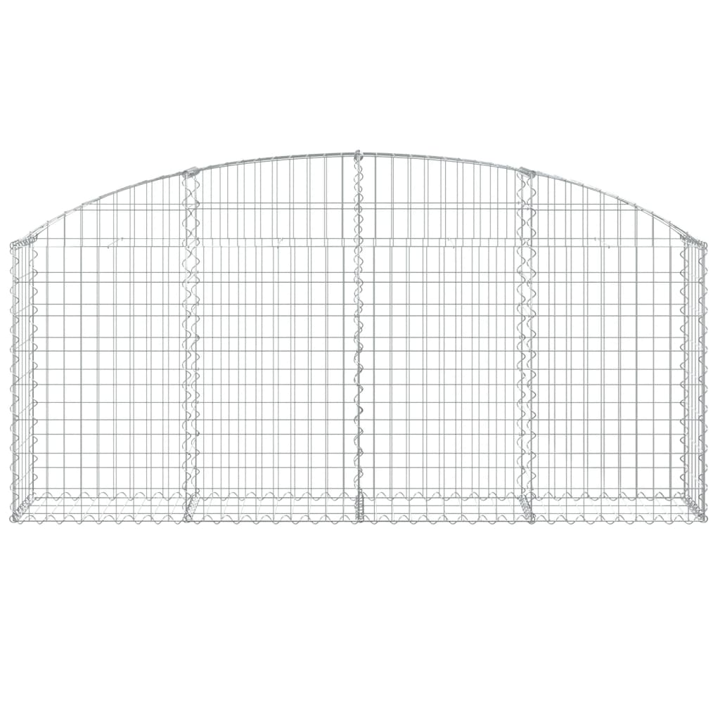 Gabionkurv buet 200x30x80/100 cm galvanisert jern