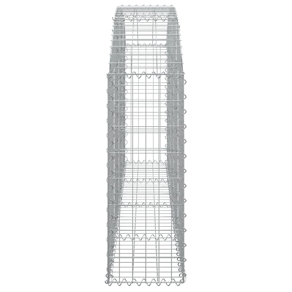 Gabionkurv buet 200x30x80/100 cm galvanisert jern