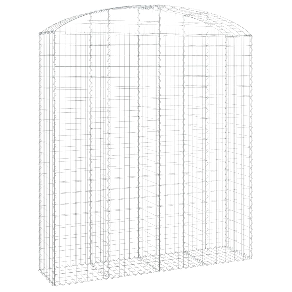 Gabionkurv buet 200x50x220/240 cm galvanisert jern