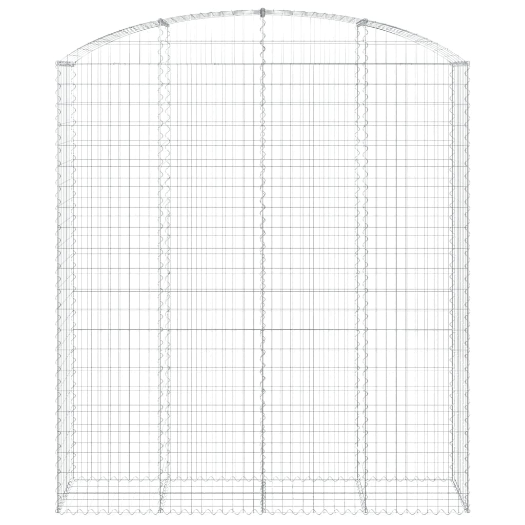 Gabionkurv buet 200x50x220/240 cm galvanisert jern