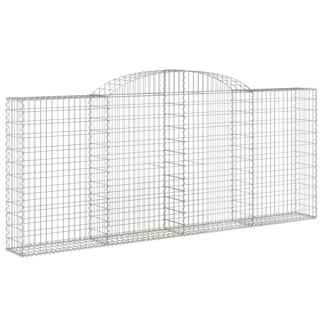 Gabionkurv buet 300x30x120/140 cm galvanisert jern