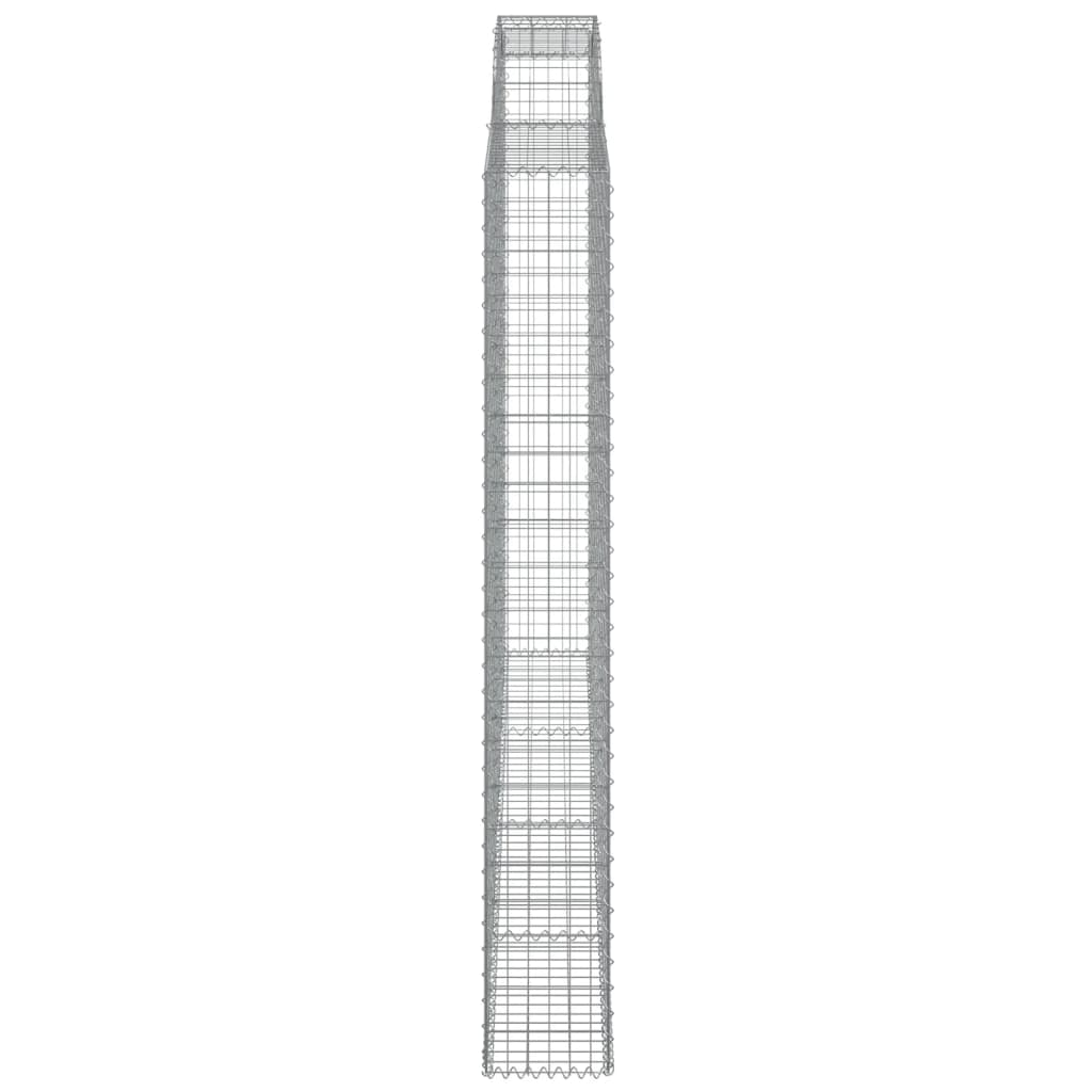Gabionkurv buet 300x30x220/240 cm galvanisert jern