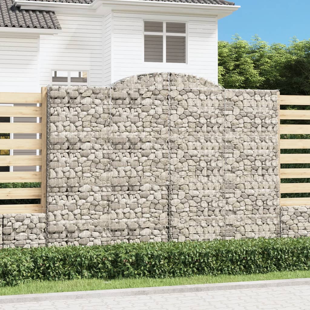 Gabionkurv buet 300x30x220/240 cm galvanisert jern