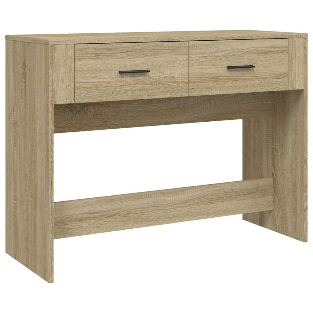Konsollbord sonoma eik 100x39x75 cm konstruert tre