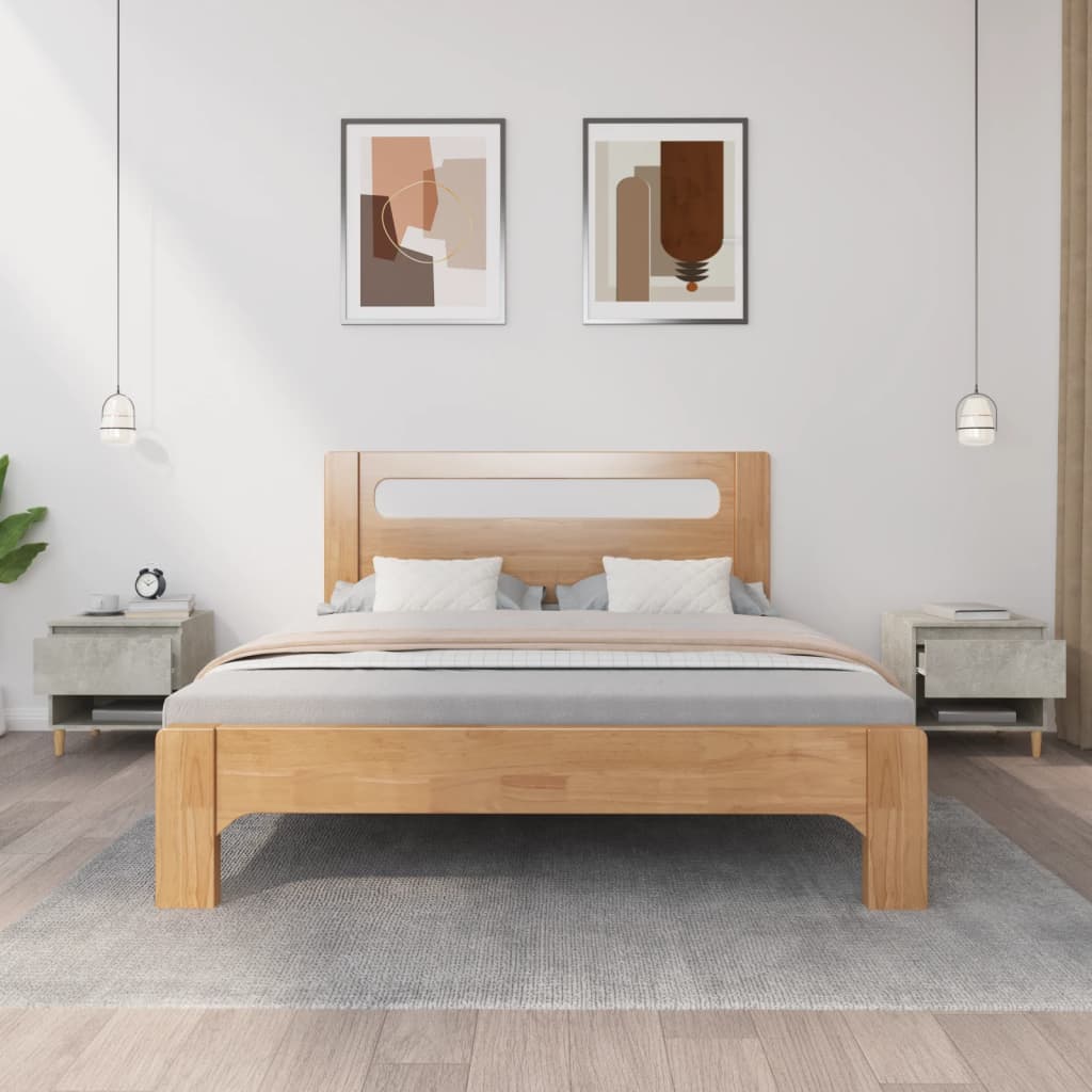 Nattbord 2 stk betonggrå 50x46x50 cm konstruert tre