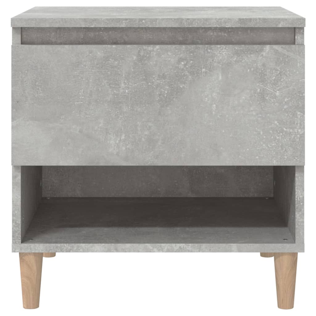 Nattbord 2 stk betonggrå 50x46x50 cm konstruert tre