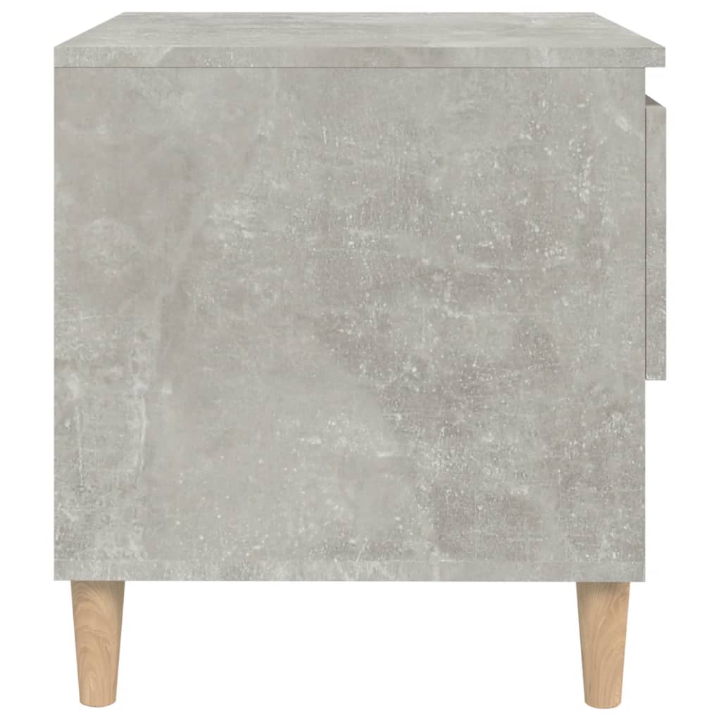Nattbord 2 stk betonggrå 50x46x50 cm konstruert tre