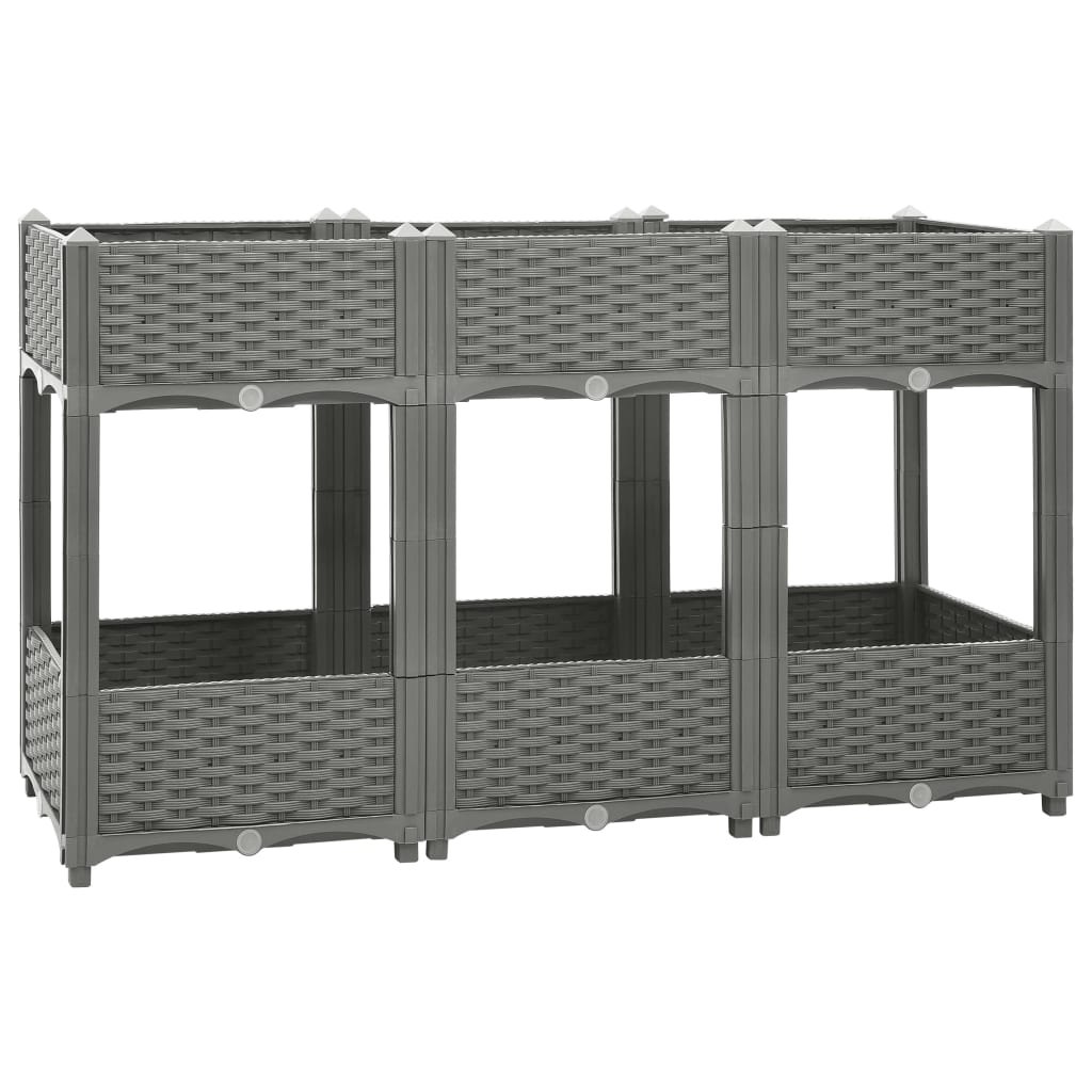 Høybed 120x40x71 cm polypropylen