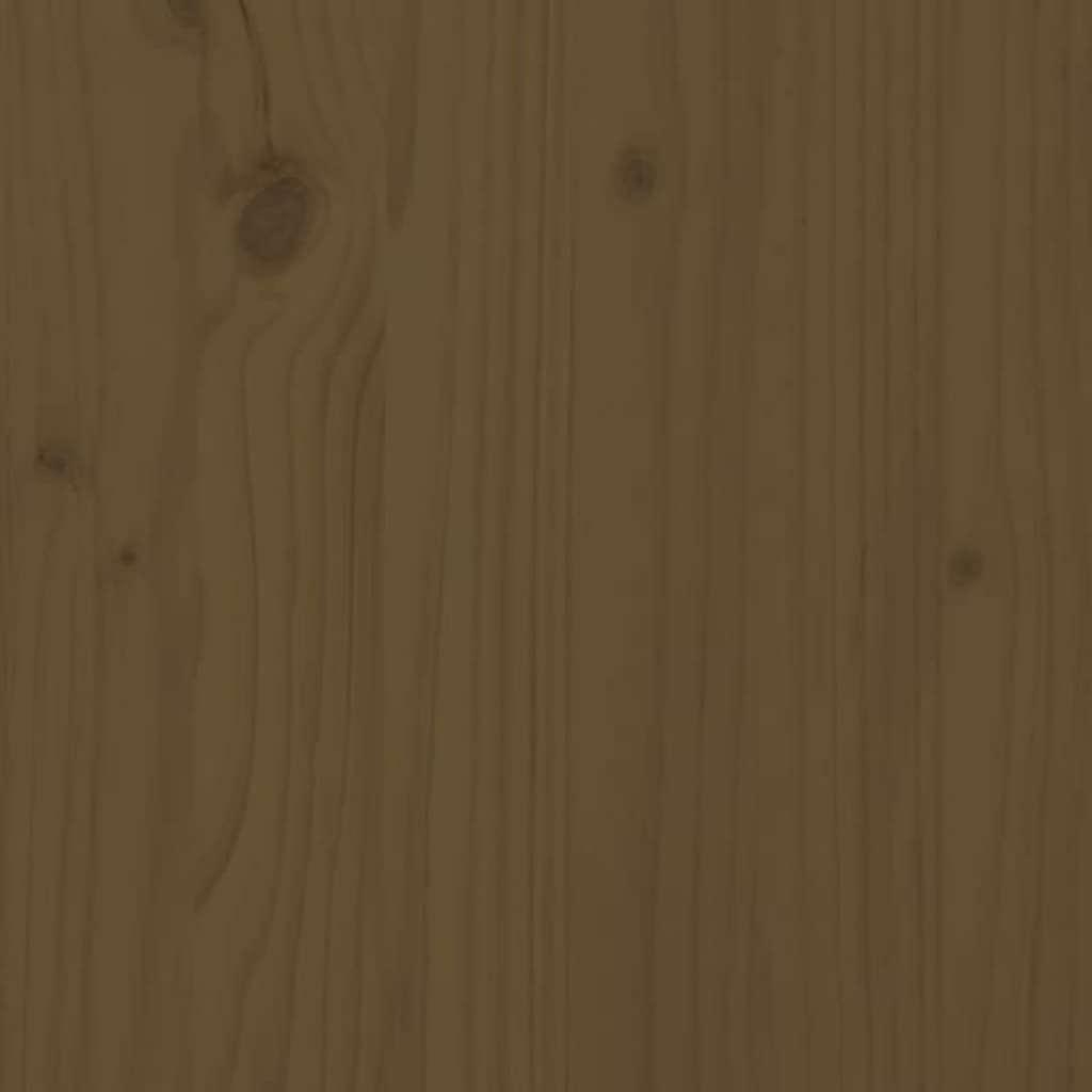 Plantekasse med hylle honningbrun 111,5x111,5x81 cm heltre furu