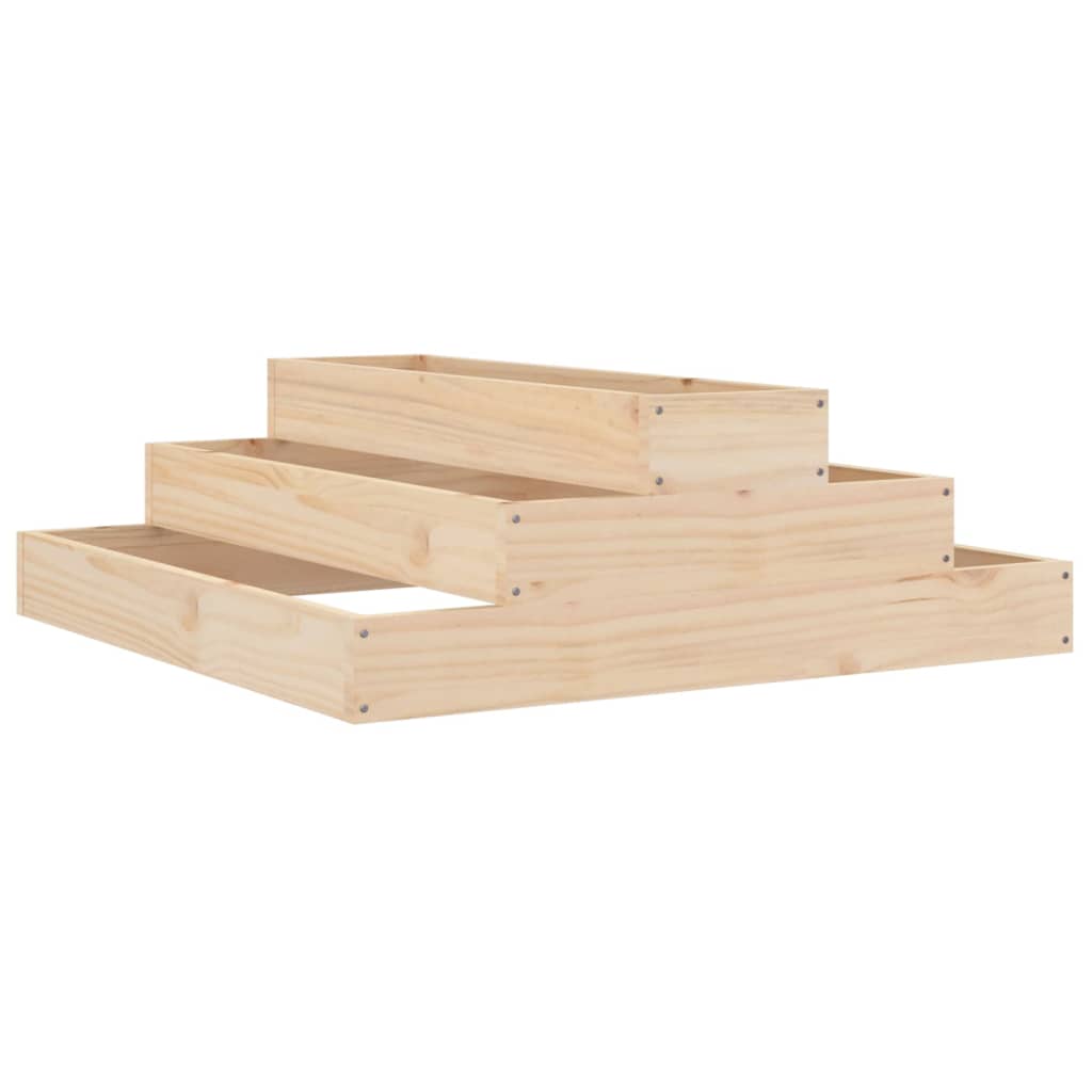 Plantekasse 80x80x27 cm heltre furu