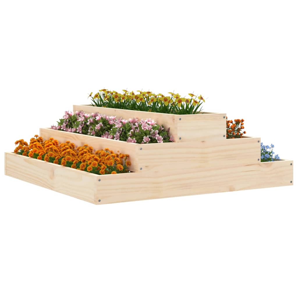 Plantekasse 80x80x27 cm heltre furu
