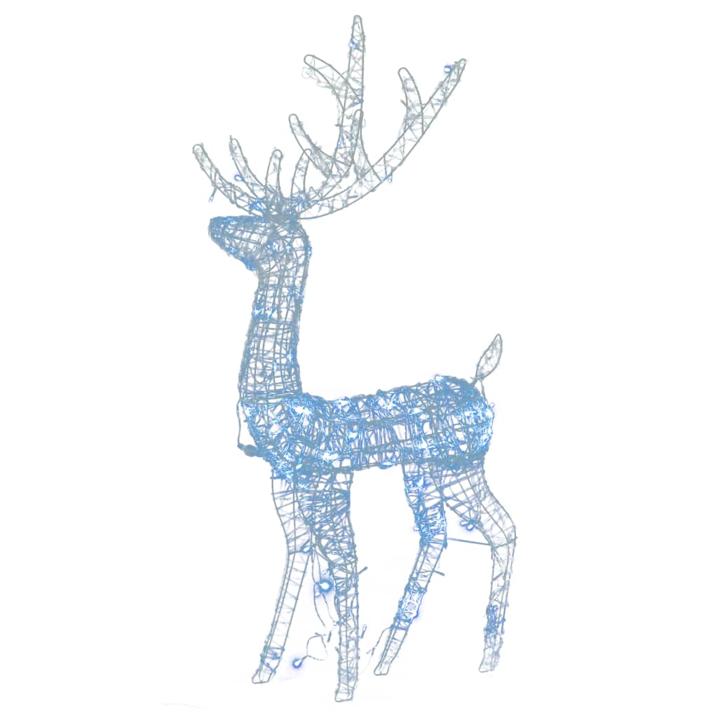 Julereinsdyr akryl 2 stk 120 cm kaldhvit
