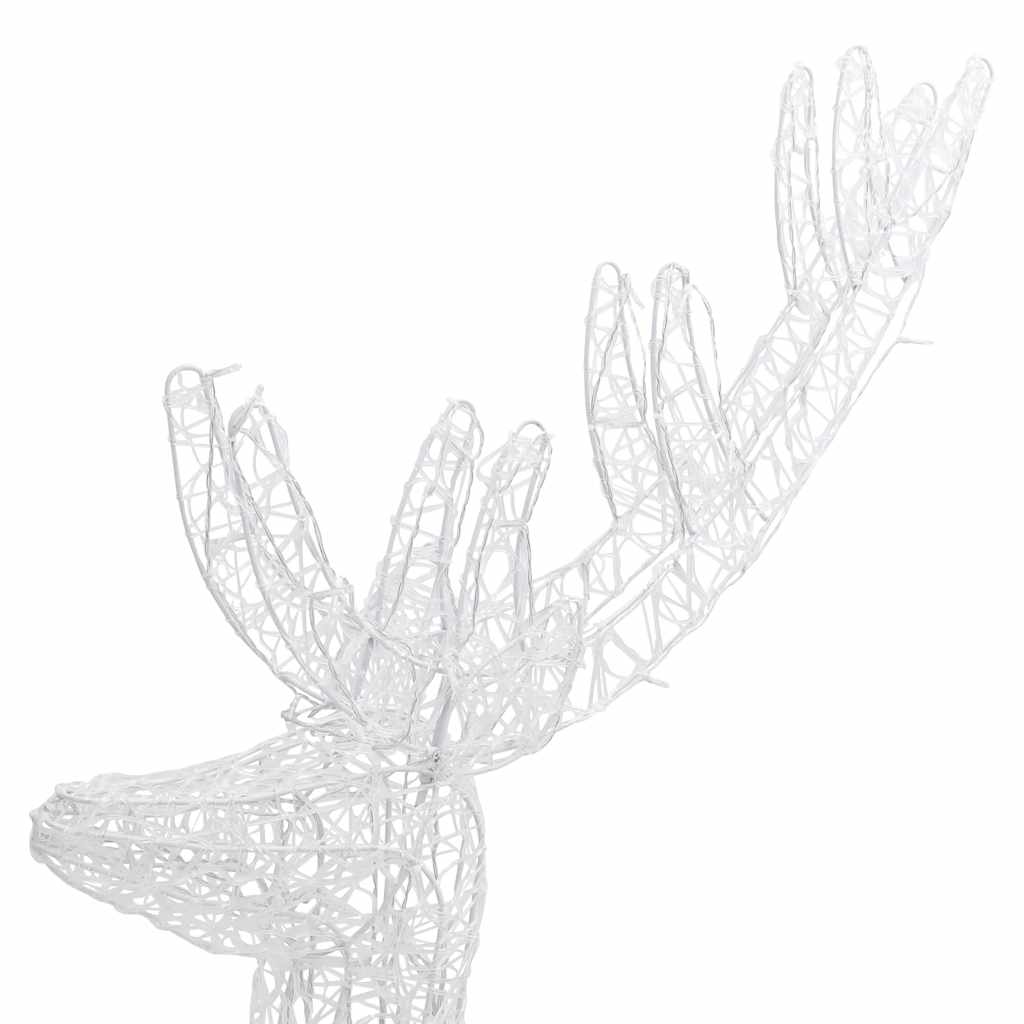 Julereinsdyr XXL akryl 250 LED 2 stk 180 cm varmhvit