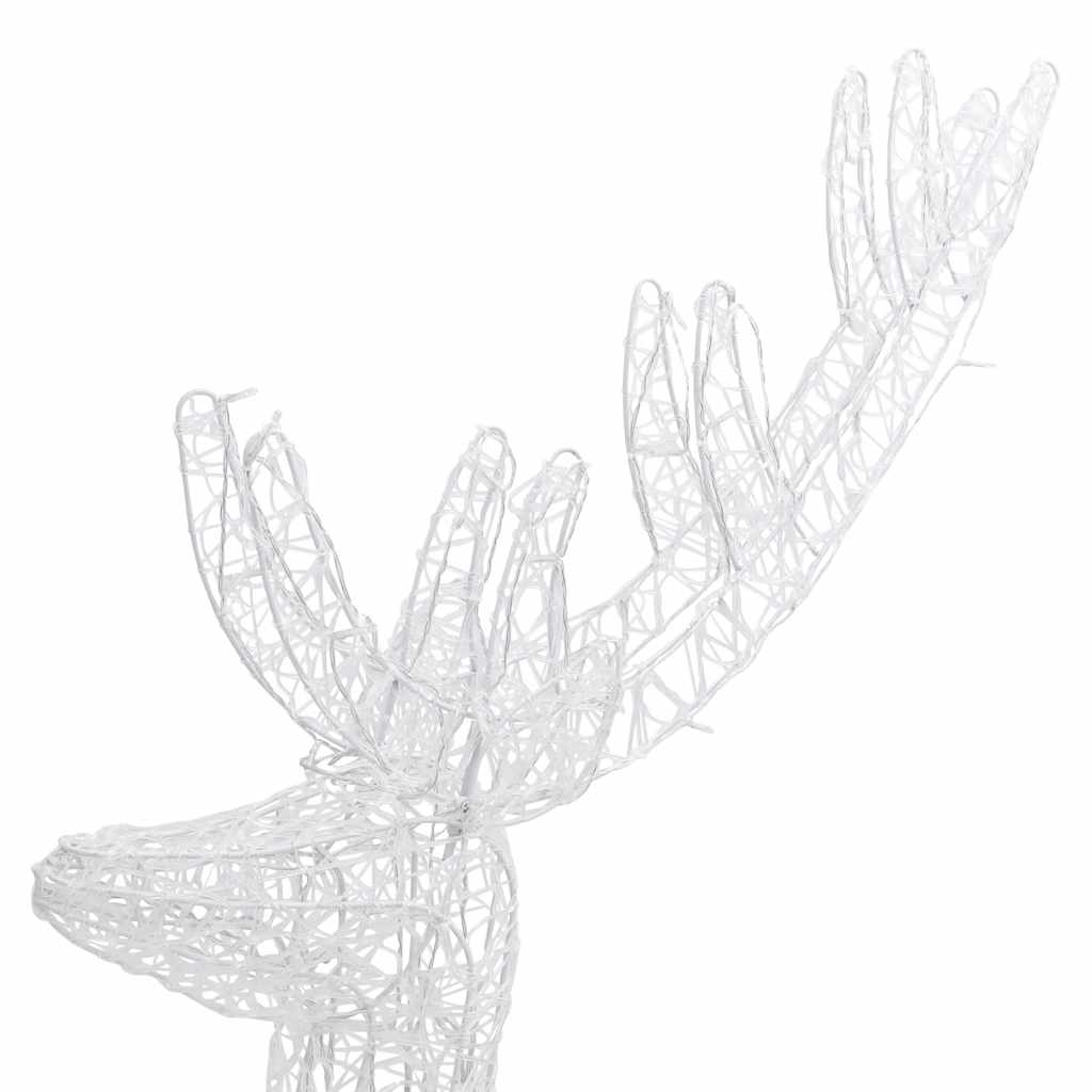 Julereinsdyr XXL akryl 250 LED 2 stk 180 cm kaldhvit