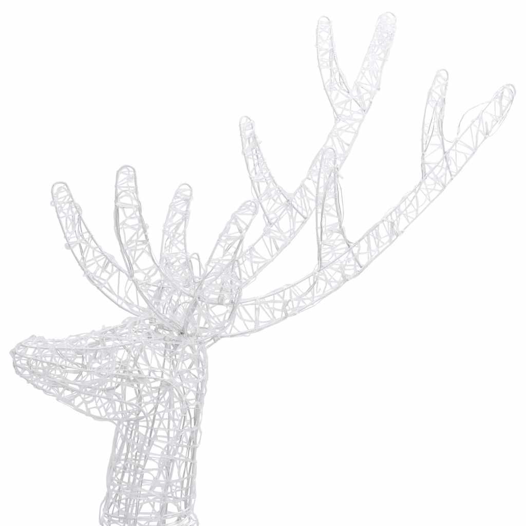 Julereinsdyr XXL akryl 250 LED 3 stk 180 cm flerfarget