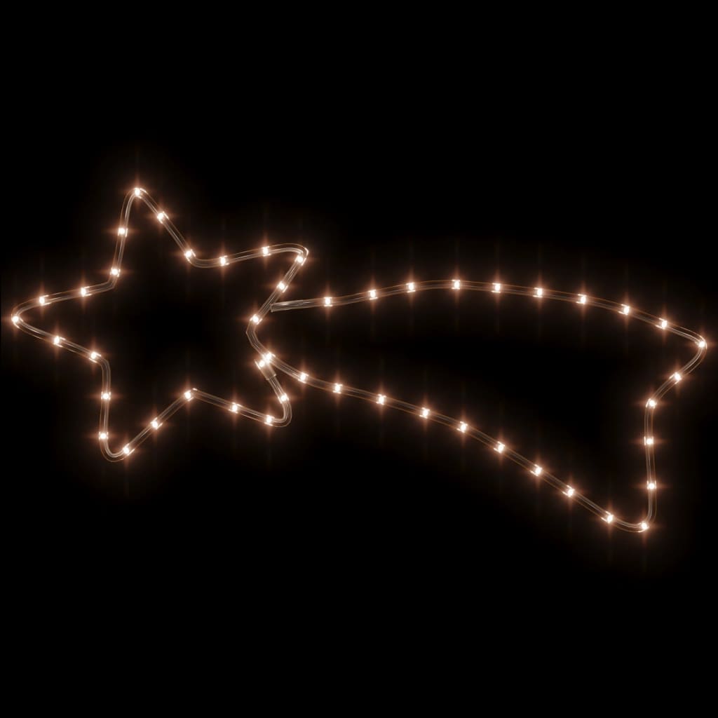 Julekometfigurer med 48 LED 2 stk varmhvit 65x28 cm