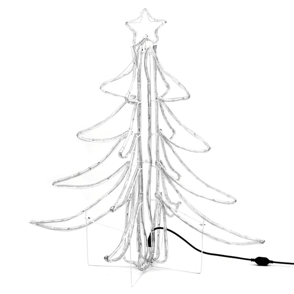 Sammenleggbare LED-juletrefigurer 2 stk varmhvit 87x87x93 cm
