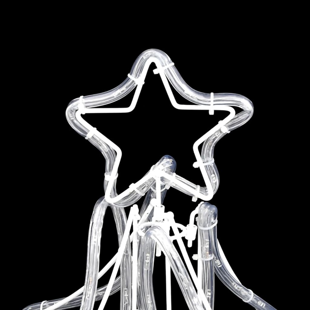 Sammenleggbare LED-juletrefigurer 2 stk varmhvit 87x87x93 cm