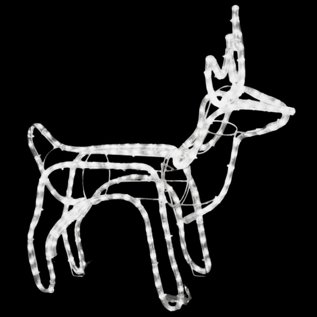 Julereinsdyrfigurer 3 stk varmhvit 60x30x60 cm