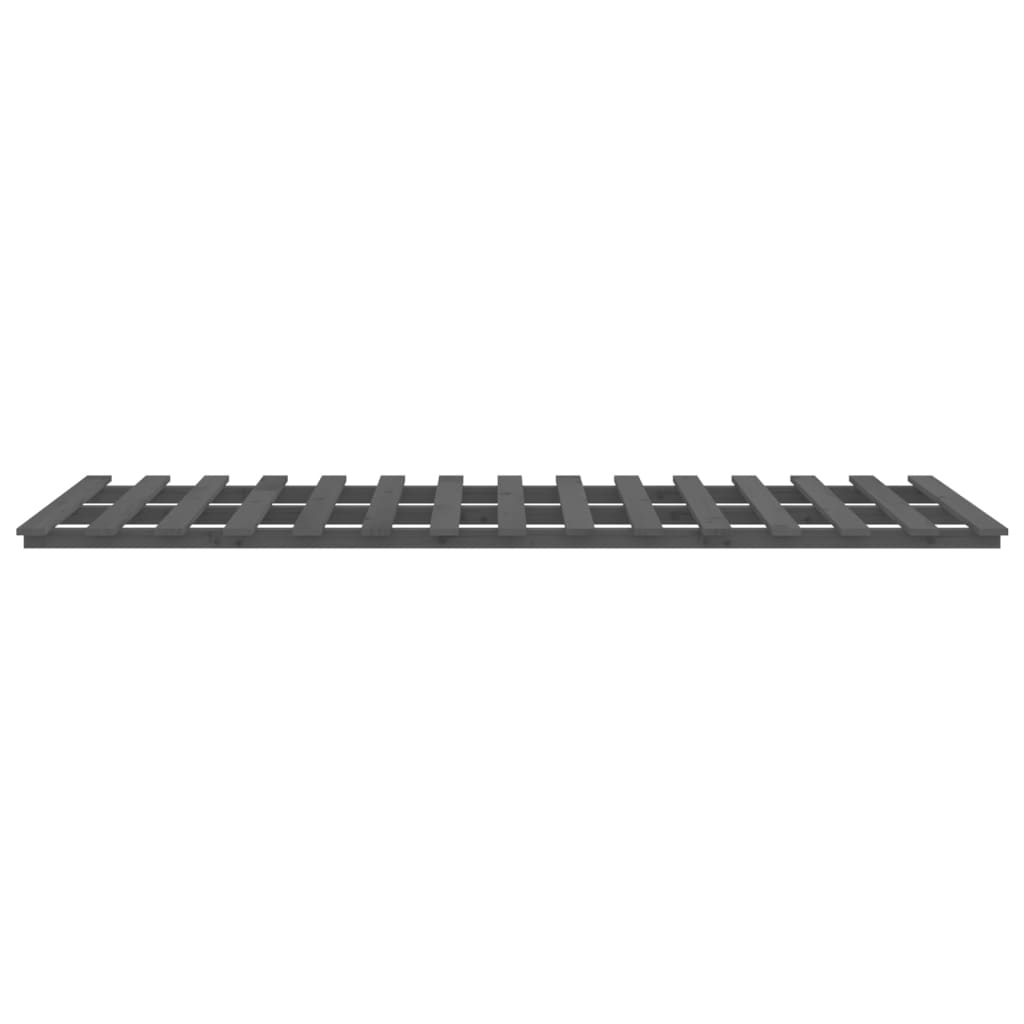 Sengeramme grå 90x200 cm heltre furu