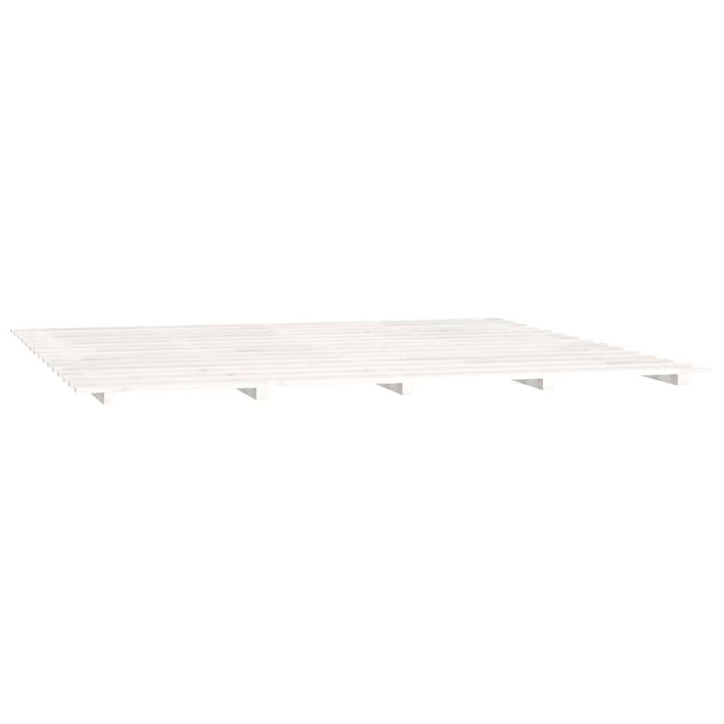Sengeramme hvit 160x200 cm heltre furu