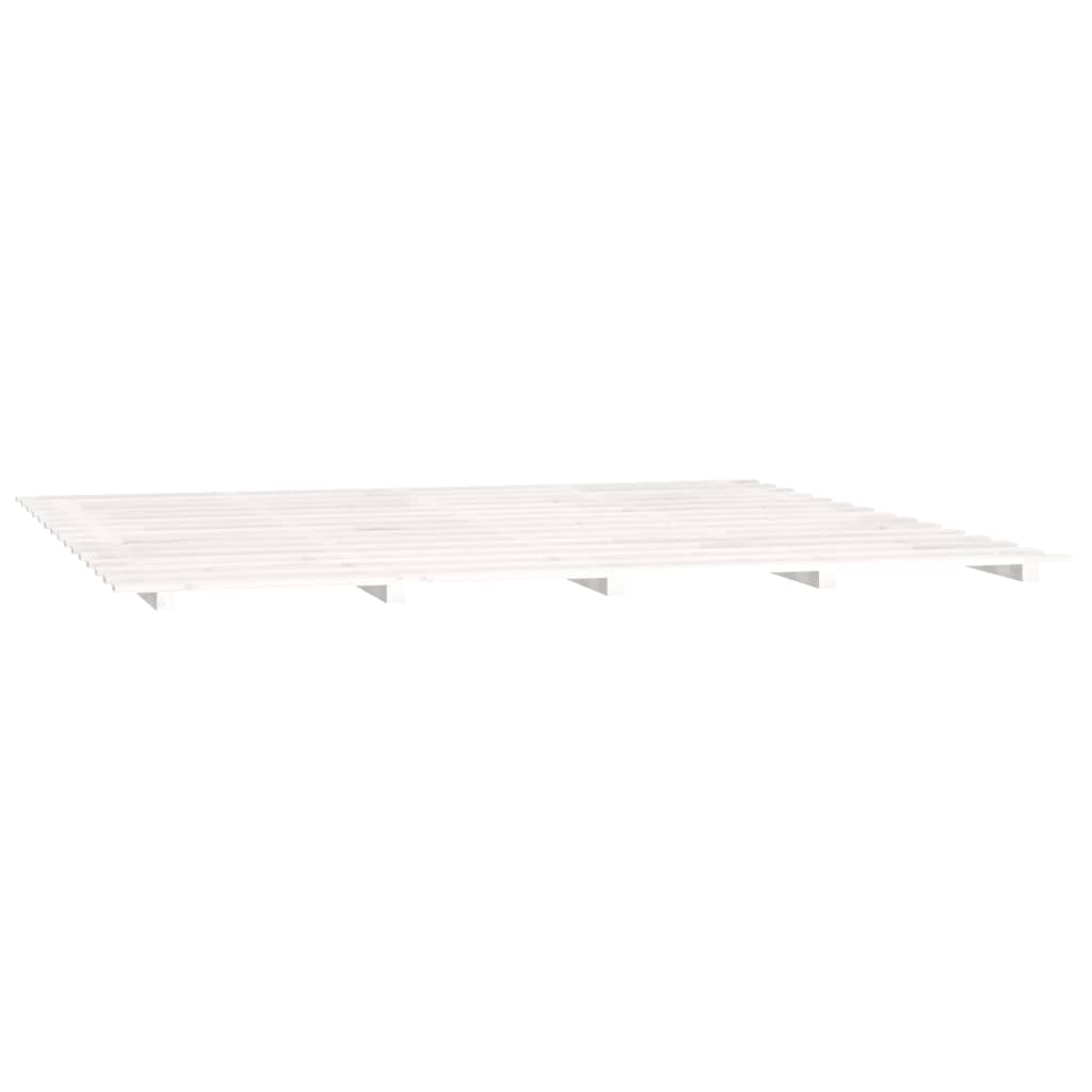 Sengeramme hvit 180x200 cm heltre furu