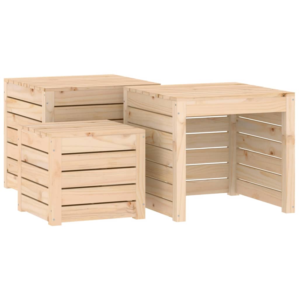 Hagekassesett 3 deler heltre furu
